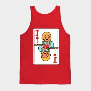 Pixelrockstars Jack of Diamonds Playing Card Tank Top